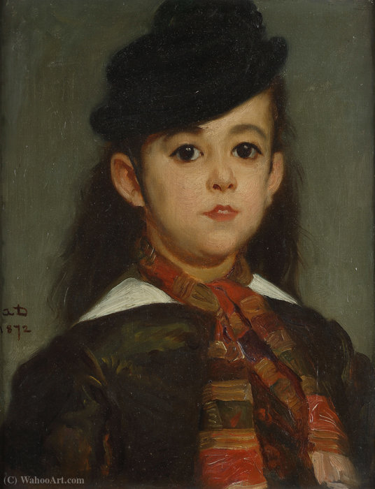 Presumed Portrait Of Marie Dehodencq, The Artist's Daughter — Alfred Dehodencq