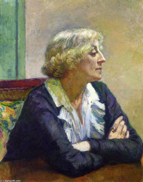 Maria Van Rysselberghe With Crossed Arms — Theo Van Rysselberghe