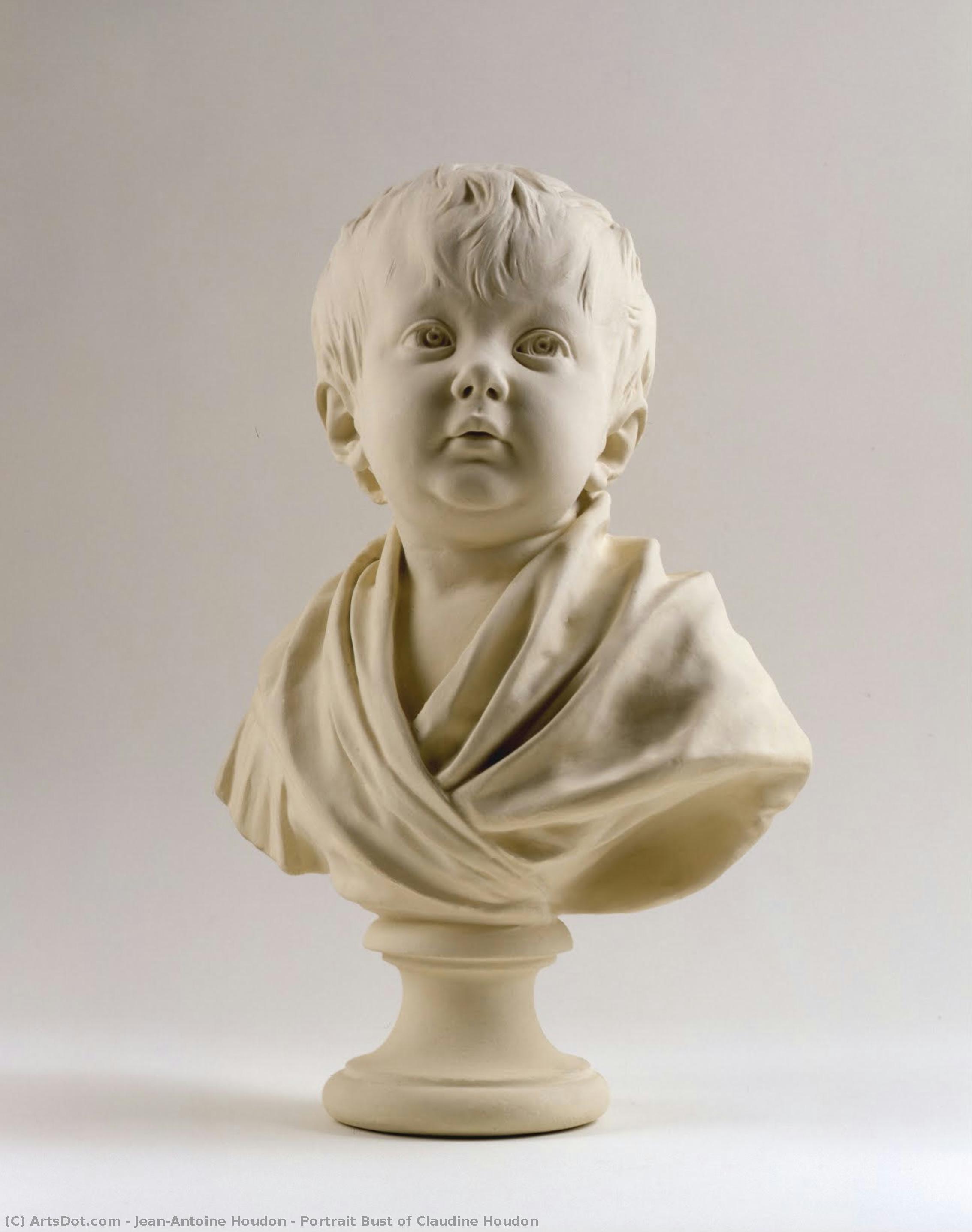 Portrait Bust Of Claudine Houdon — ジャン＝アントワーヌ・ウードン