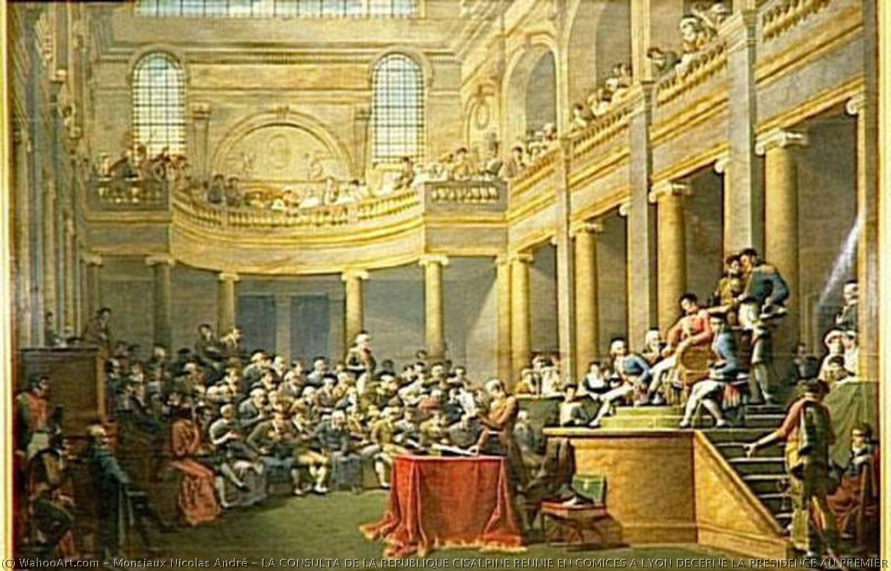 La Consulta De La Republique Cisalpine Reunie En Comices A Lyon Decerne La Presidence Au Premier Consul Bonaparte.26 Janvier 1802 — Monsiaux Nicolas André