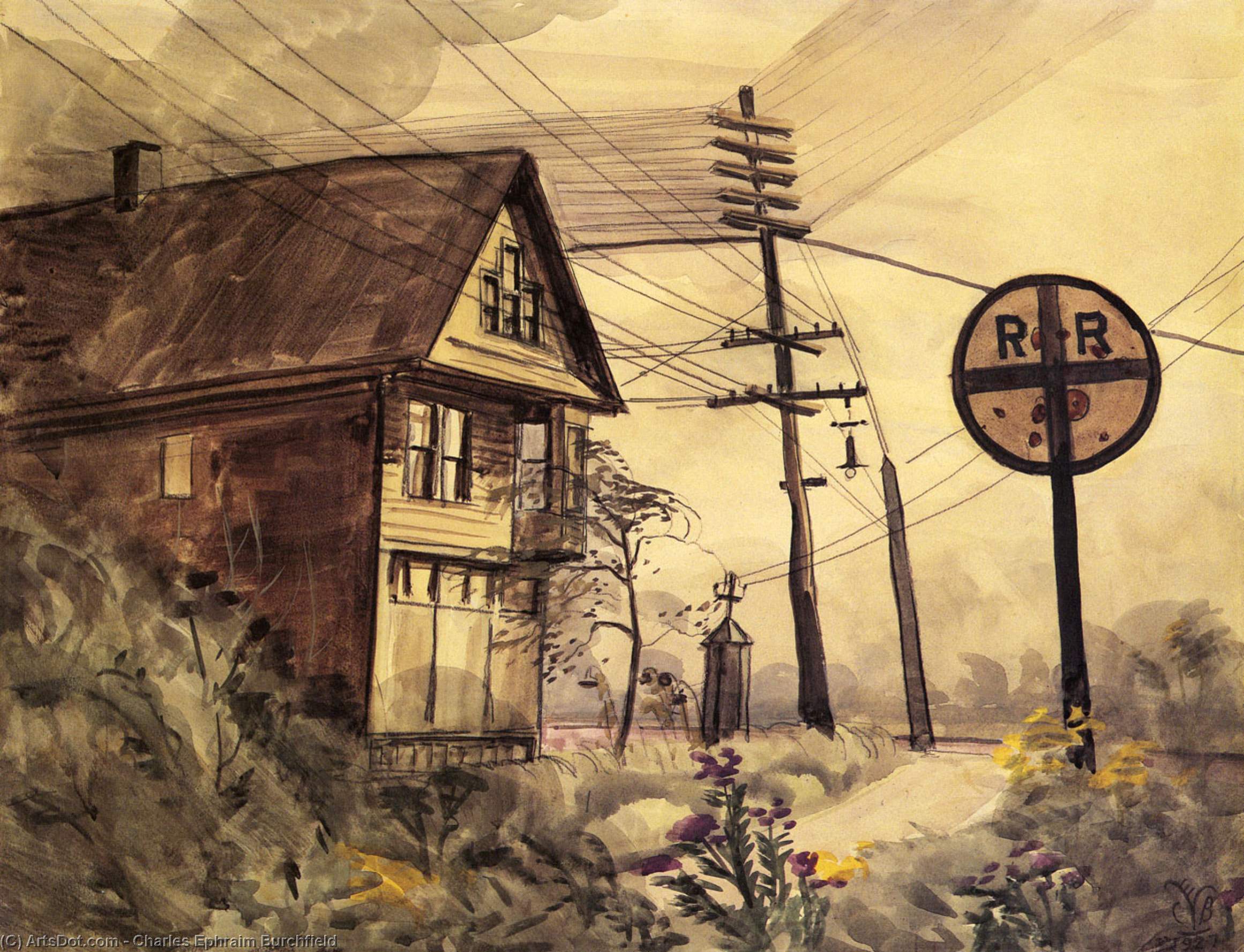 House By A Railroad — Чарльз Берхфилд