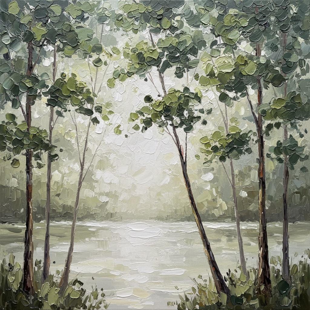 Ethereal Silence In The Mist: A Singular Study Of Luminous Verdant Shadows — David Moreau