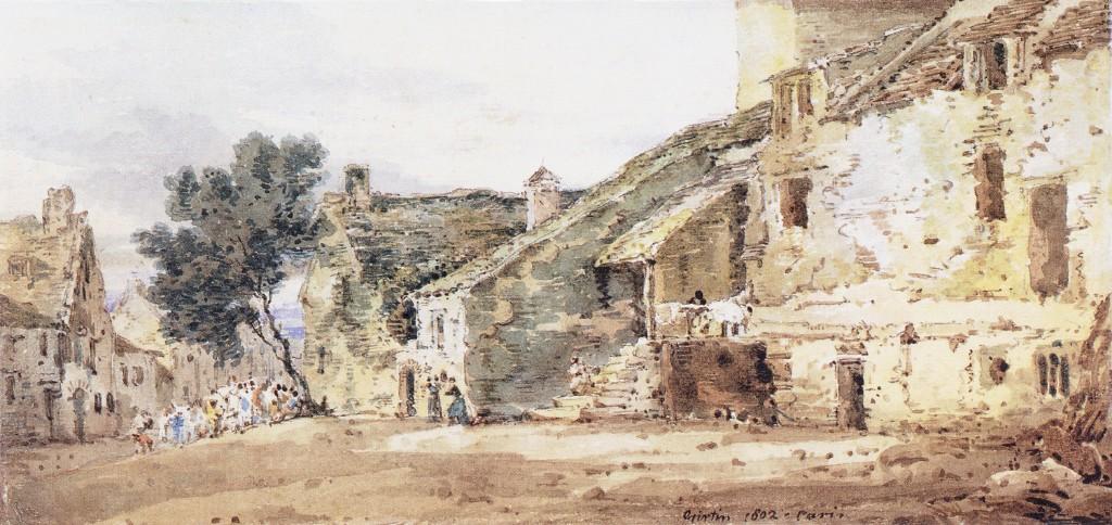 Village Scene In France — Thomas Girtin