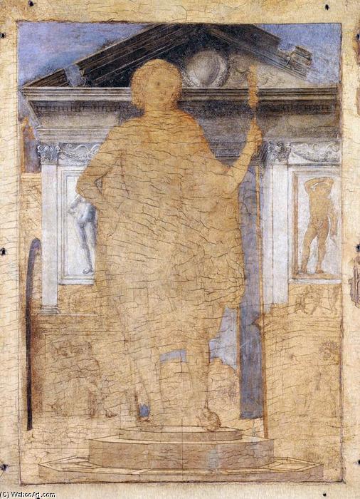 Heroic Figure Against An Architectural Backdrop — Fra Carnevale