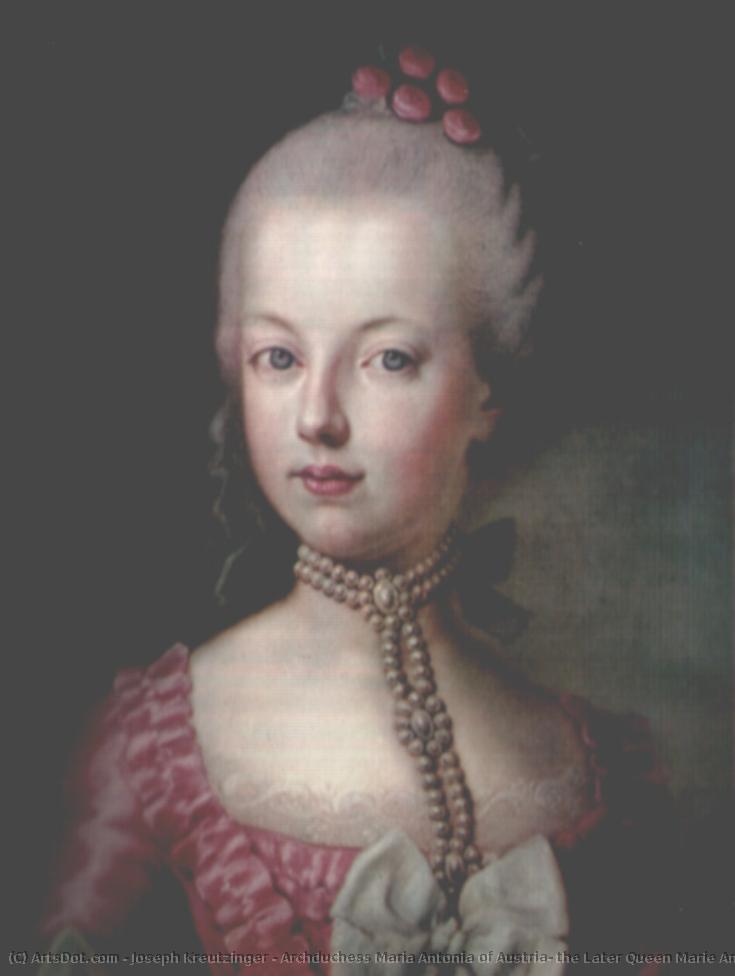 Archduchess Maria Antonia Of Austria, The Later Queen Marie Antoinette Of France, At The Age Of 16 — Joseph Kreutzinger