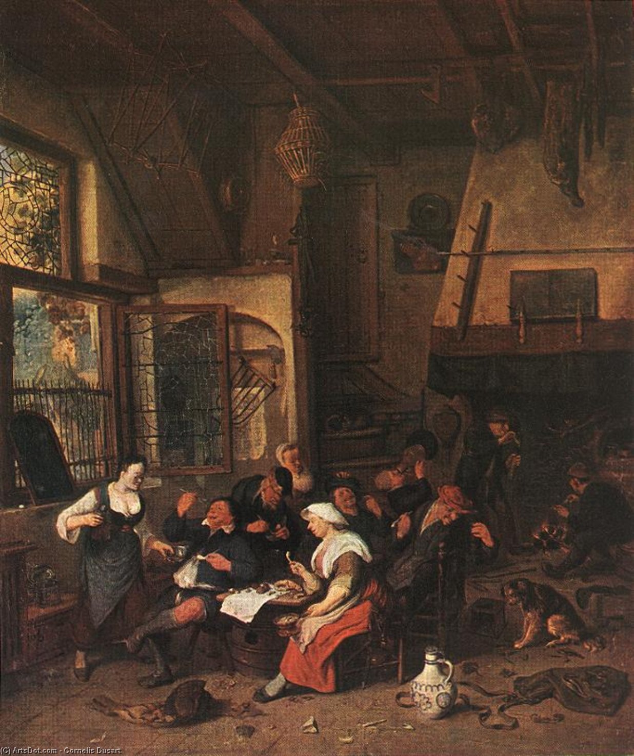Tavern Scene — Cornelis Dusart