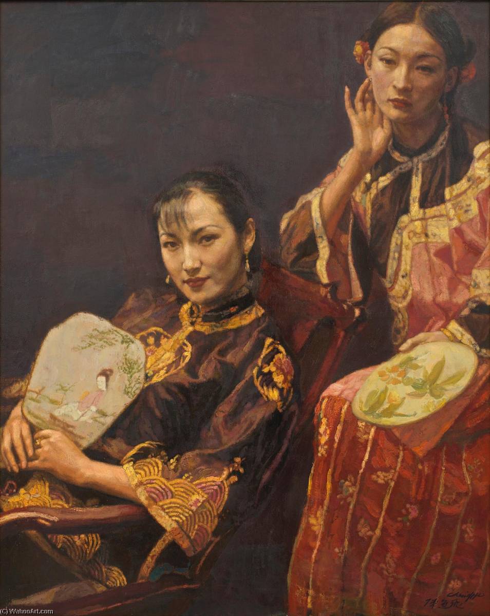 Two Beauties — 陳逸飛