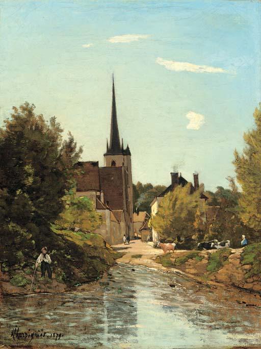 The Sea At Saint-privé — Henri-joseph Harpignies