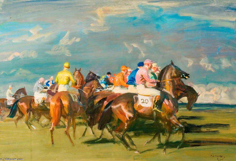 Study Of 'the Start' — Sir Alfred James Munnings