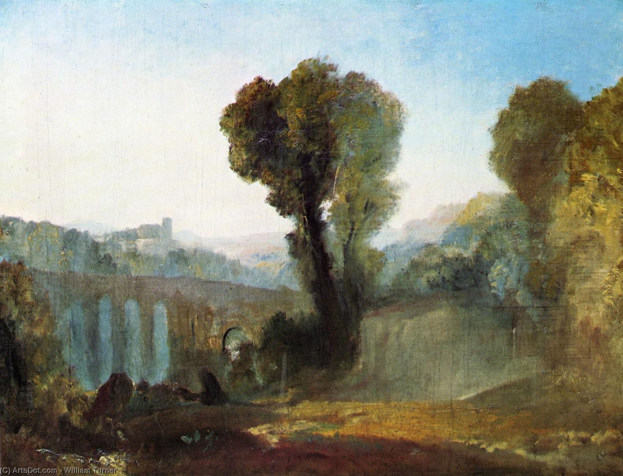 Ariccia Sunset — Joseph Mallord William Turner
