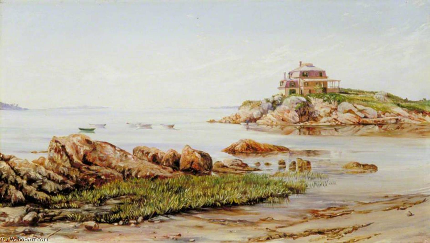 On The Rocks Near West Manchester, Massachusetts — Marianne North