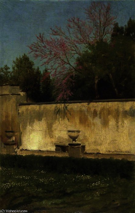 A Corner Of The Gardens Of The Villa Borghese — Lourens Alma Tadema
