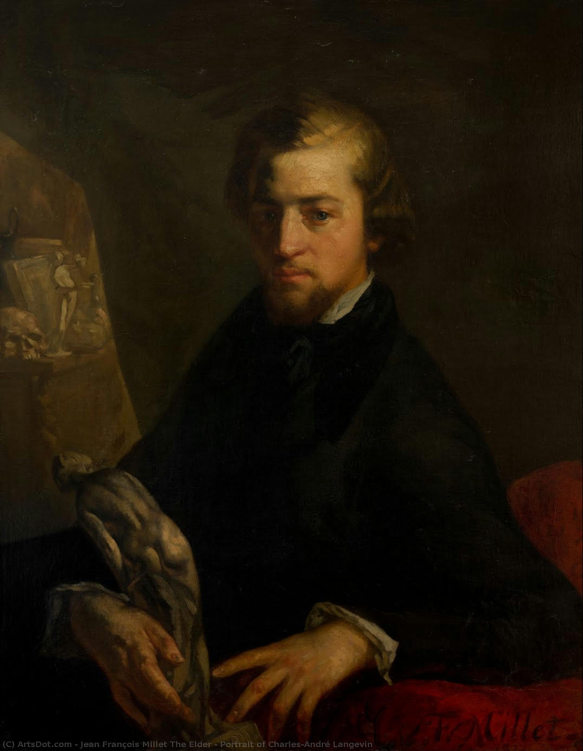 Portrait Of Charles-andré Langevin — Jean François Millet The Elder