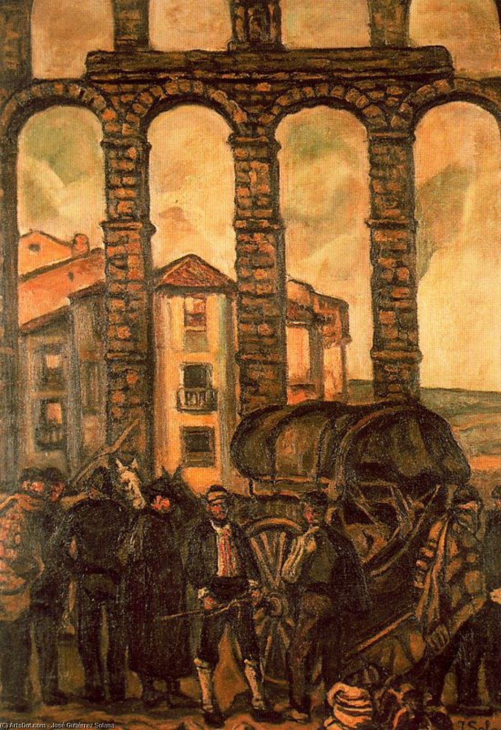 Trajinantes De Segovia — José Gutiérrez Solana