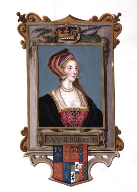 Portrait Of Anne Boleyn 2nd Queen Of Henry Viii, As A Young Woman From 'memoirs Of The Cou — Sarah Countess Of Essex