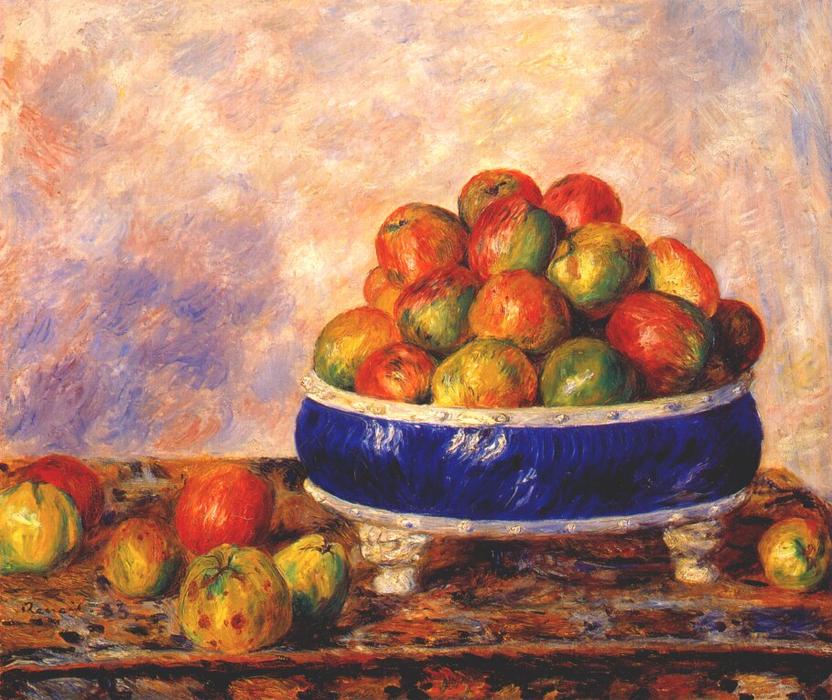 Äpfel In Einem Teller — Pierre-auguste Renoir