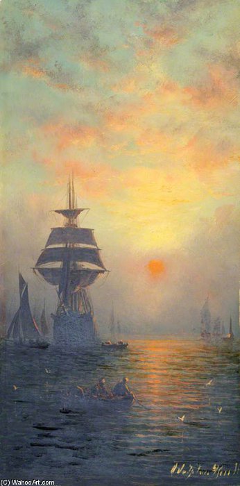Sunset At Sea — Адольфус Кнелл