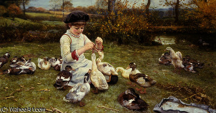 Feeding Ducks — Edward Killingworth Johnson