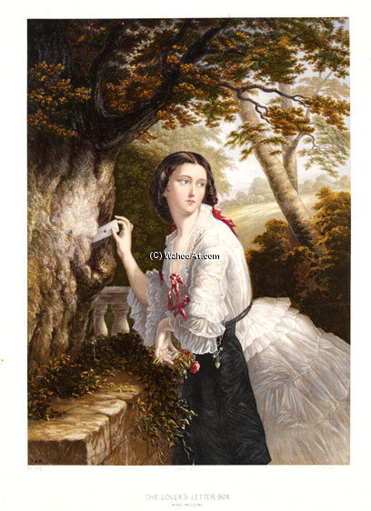 The Lover’s Letter Box — George Baxter