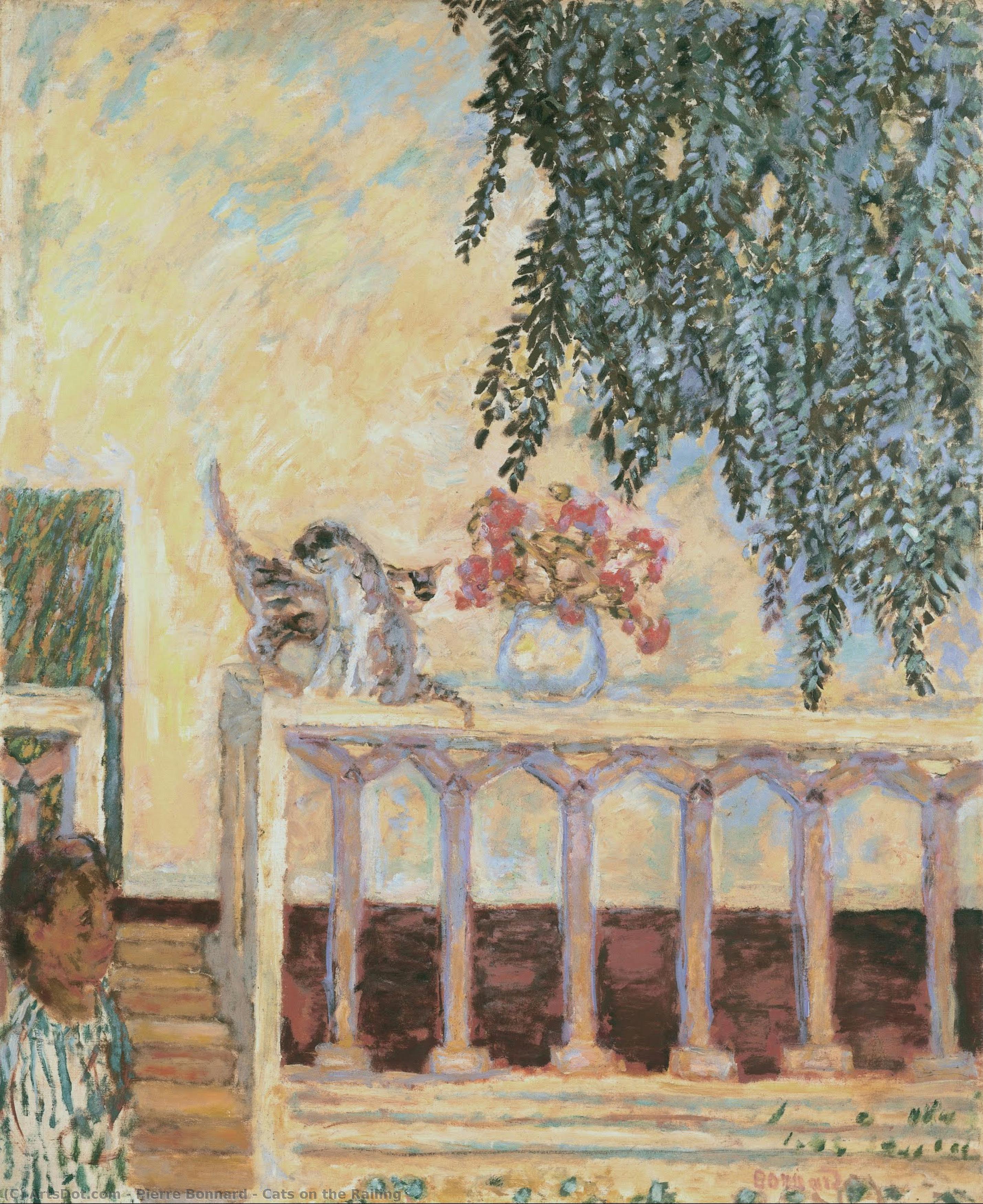 Cats On The Railing — Pierre Bonnard