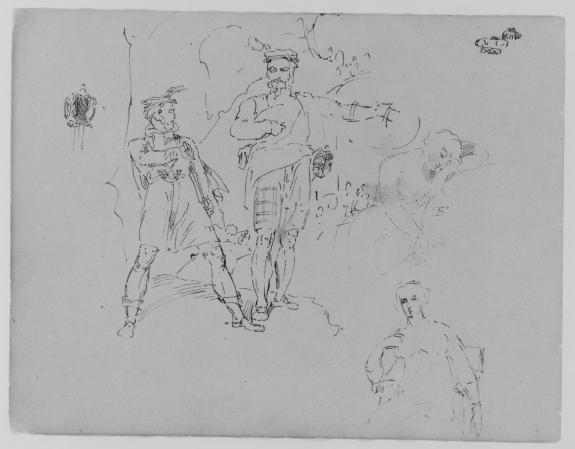 Composition With Two Highlanders — Thomas Sully