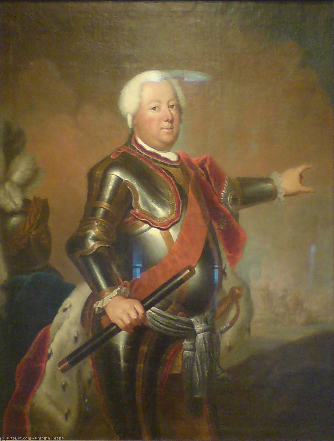 Portrait Of Frederick William I Of Prussia — Antoine Pesne