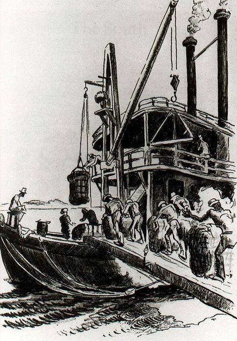 Loading The Tennessee Belle — Томас Харт Бентън
