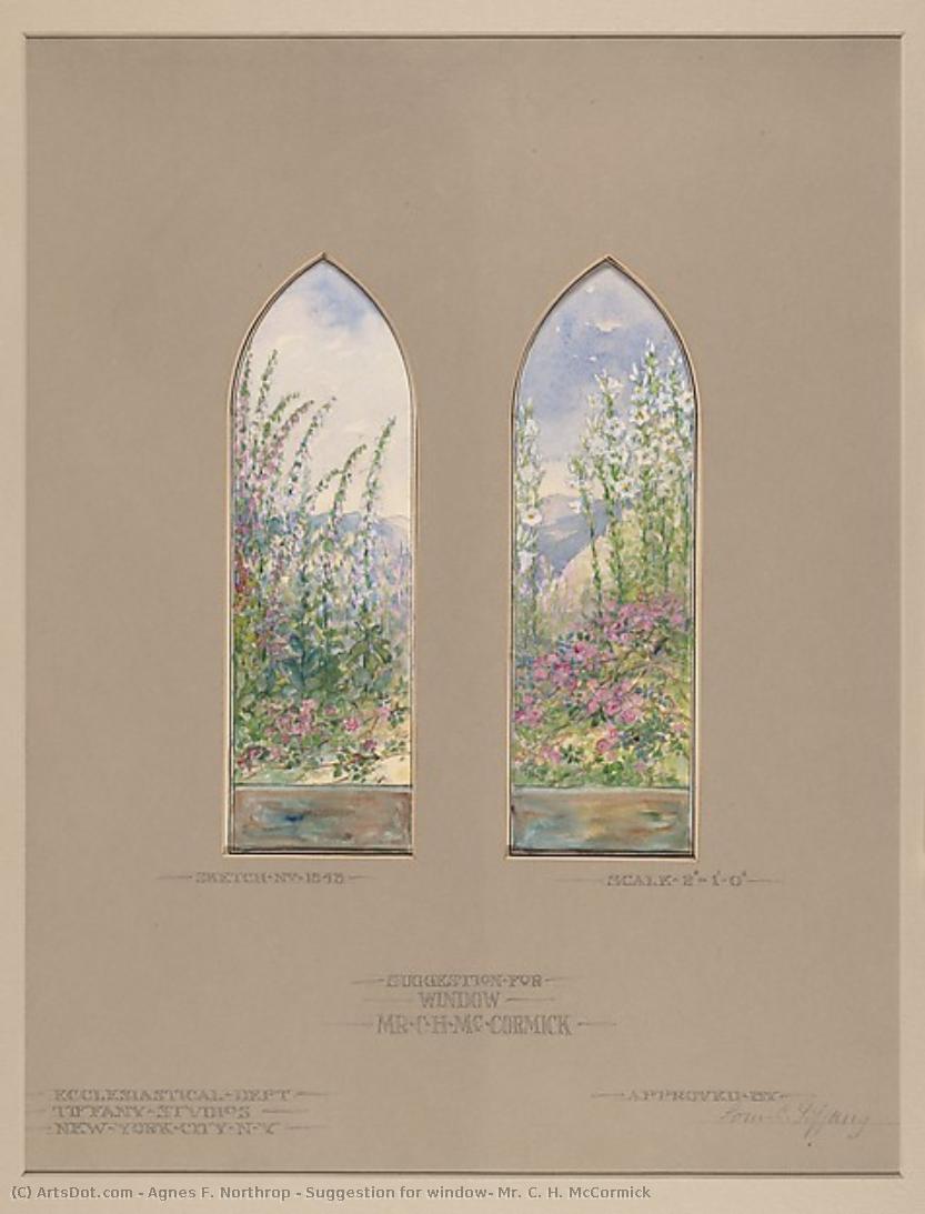 Suggestion For Window, Mr. C. H. Mccormick — Agnes Fairchild Northrop
