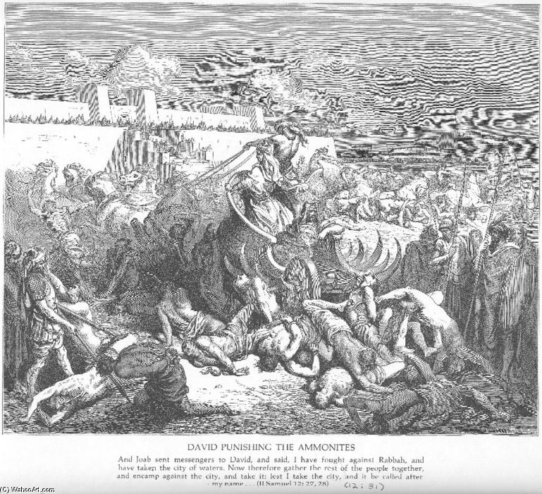 David Attacks The Ammonites — Paul Gustave Doré