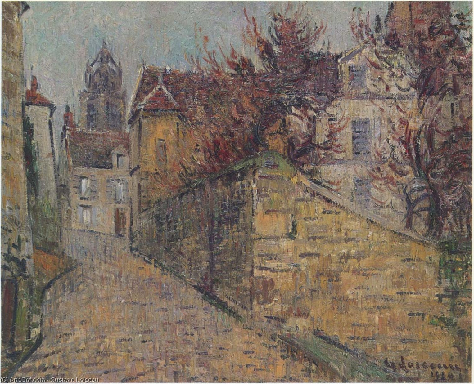 House Of The Sisters In Pontoise — Gustave Loiseau