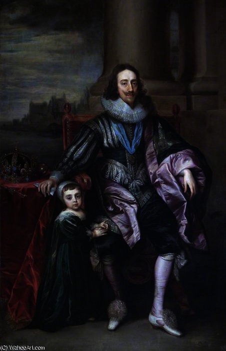 Charles I, And His Eldest Son, Charles, Prince Of Wales, Later Charles Ii — Антони Ван Дик