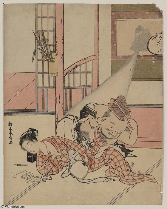 Daikoku Taking A Peek — Suzuki Harunobu