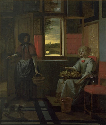 Jeune Femme Et Sa Servante — Pieter De Hooch