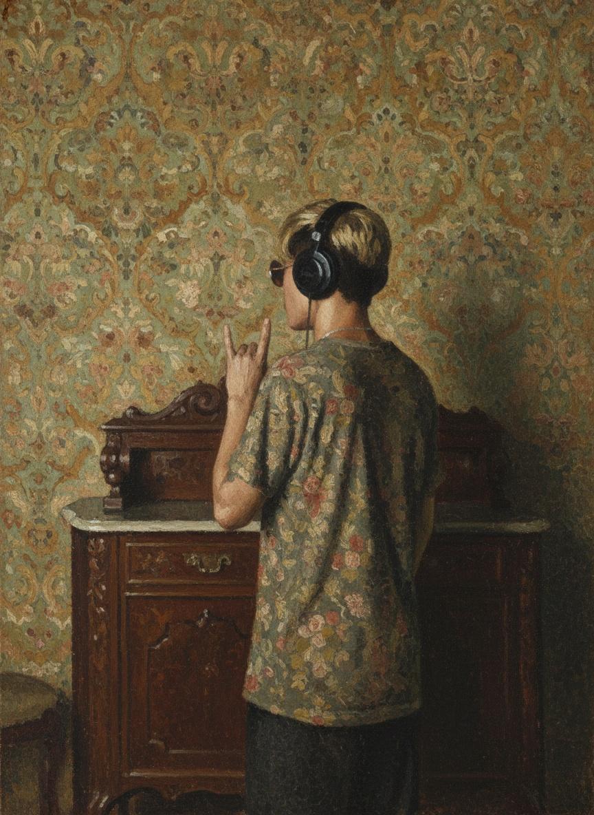 Resonancia En Ocre: Una Sinfonía Introspectiva — Adèle Petit