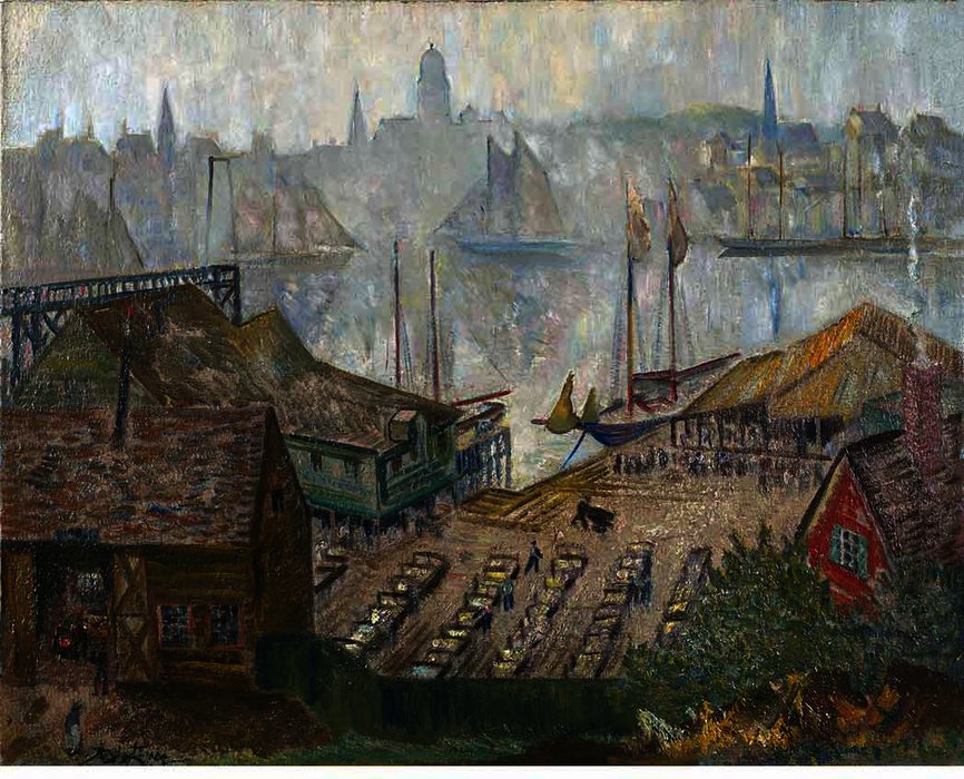 Sea Mist, Gloucester — Richard Hayley Lever