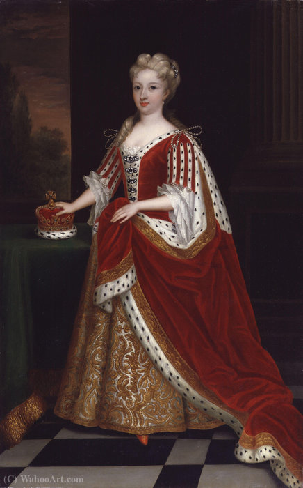 Portrait Of Caroline Of Ansbach — Bt Sir Godfrey Kneller