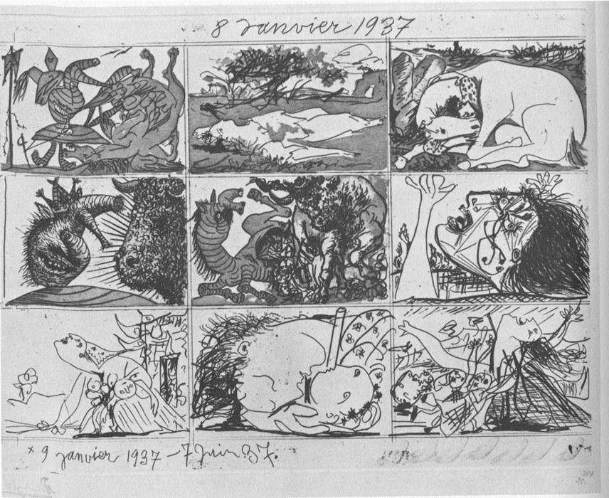 El Sueño Y El Reposo De Franco — Pablo Picasso