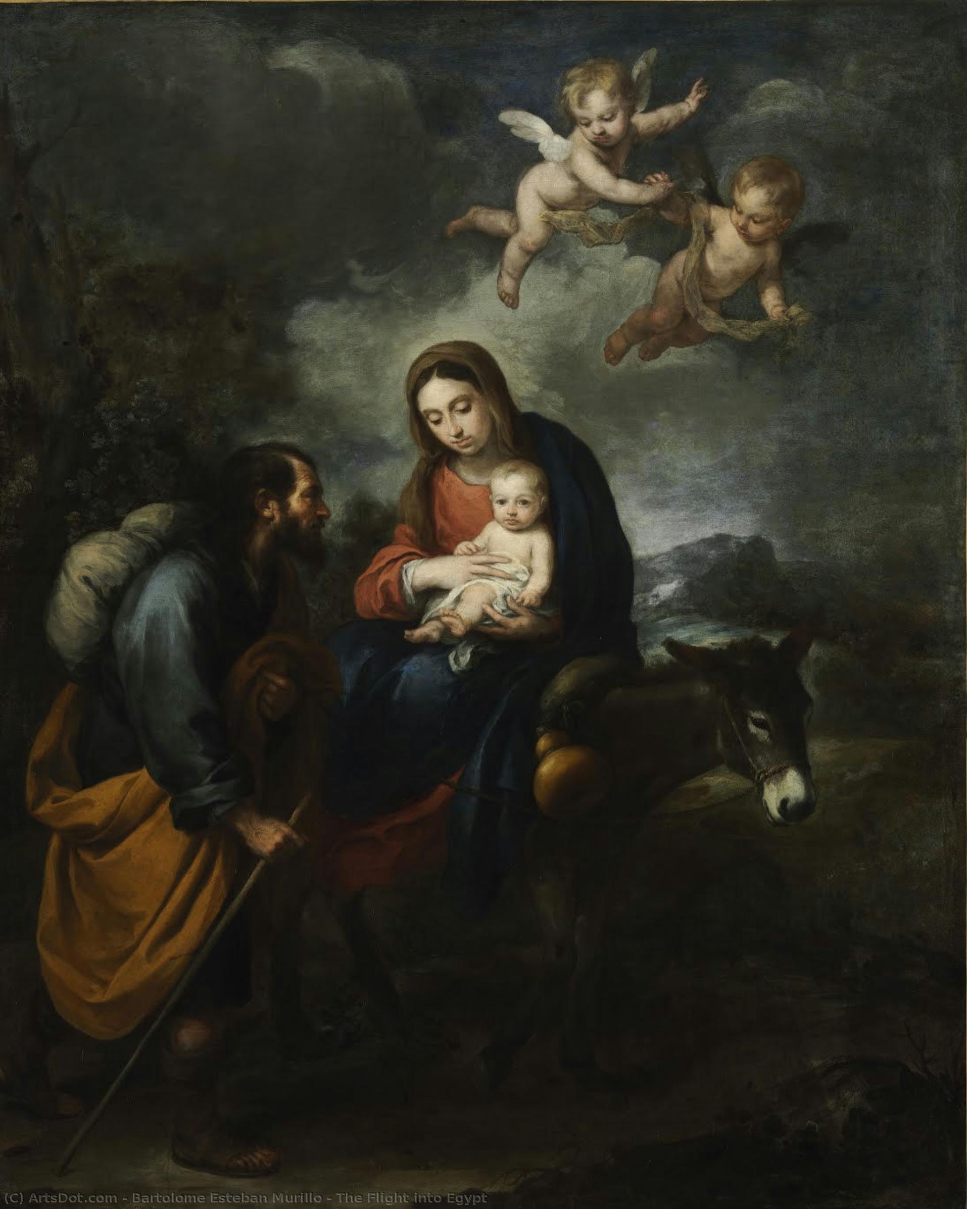 The Flight Into Egypt — Бартоломе Эстебан Мурильо