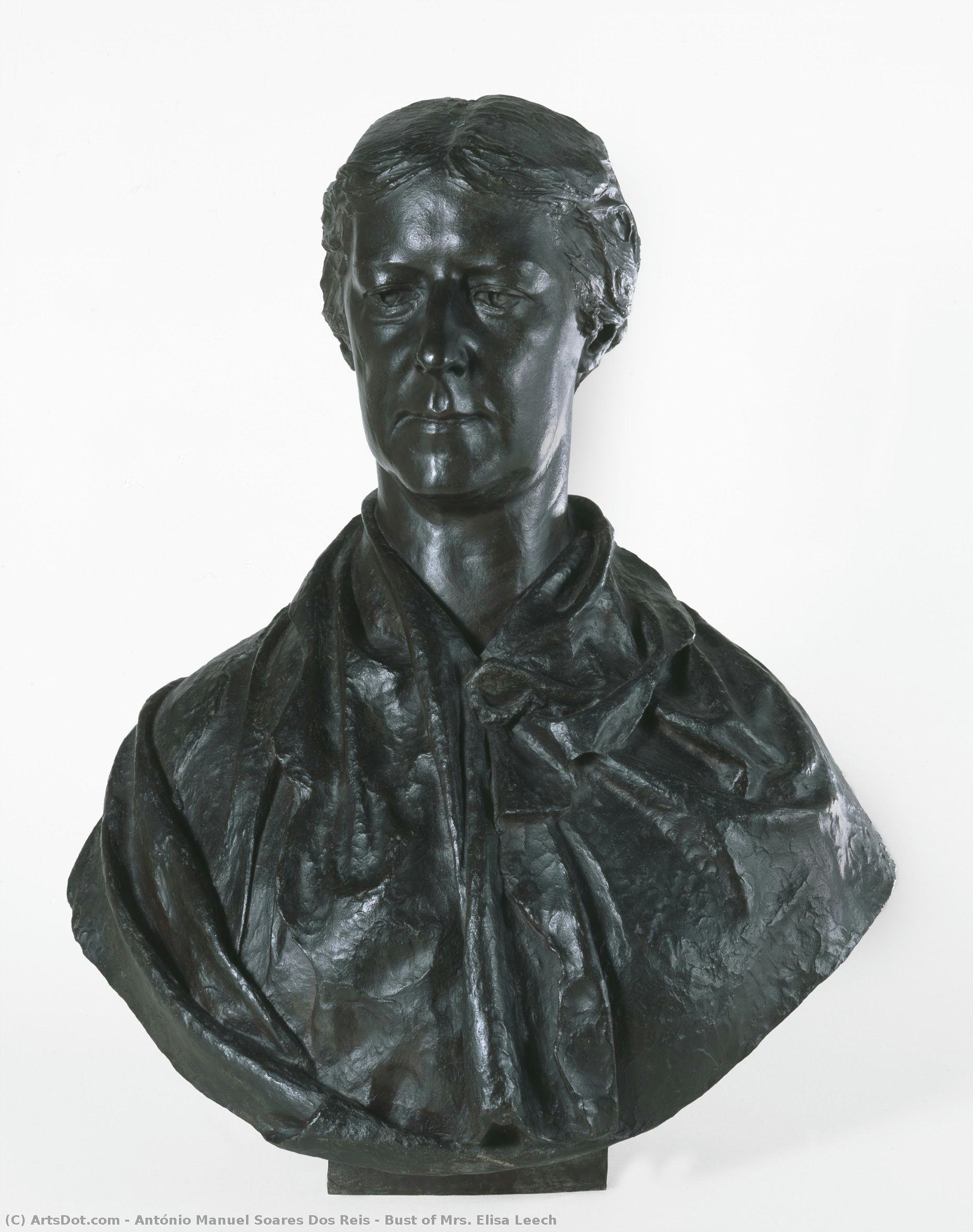 Bust Of Mrs. Elisa Leech — António Manuel Soares Dos Reis