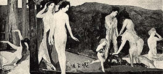 Isle Of Destiny, (painting) — Arthur B. Davies