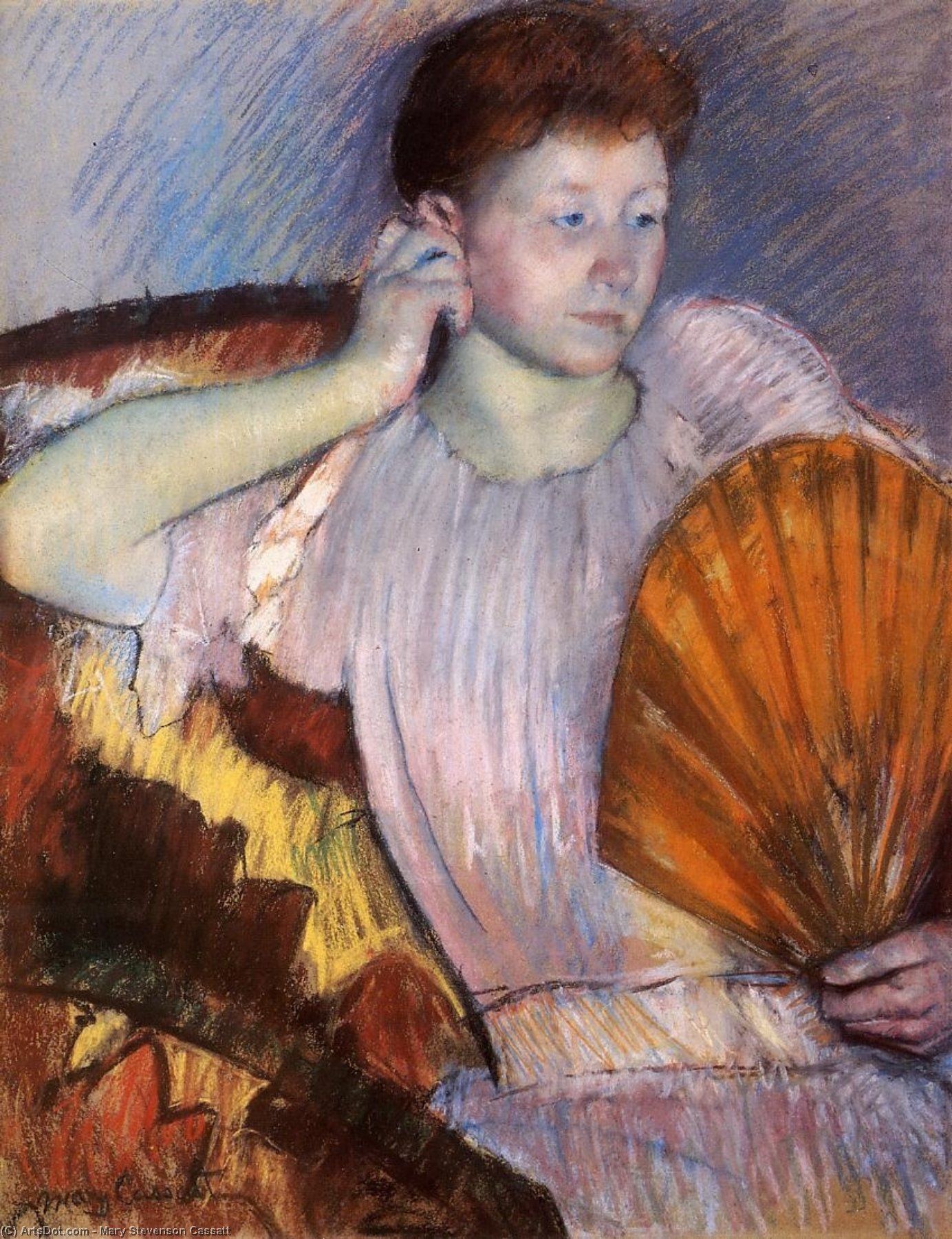 Contemplation (also Known As Clarissa Turned Right With Her Hand To Her Ear) — Mary Stevenson Cassatt