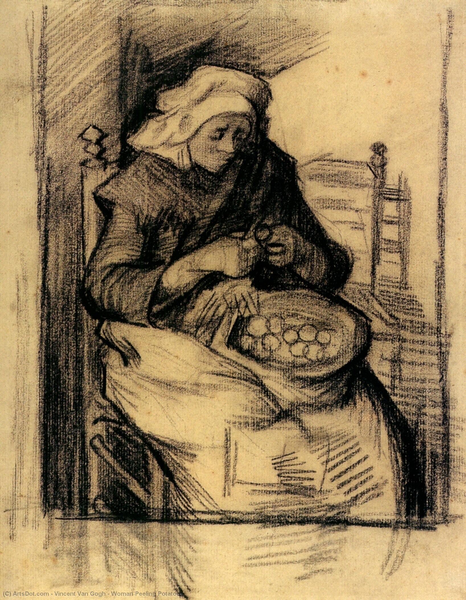 Woman Peeling Potatoes — Vincent Willem Van Gogh