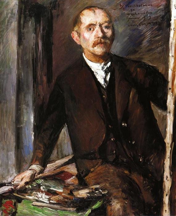 Self Portrait At The Easel 1 — Lovis Corinth