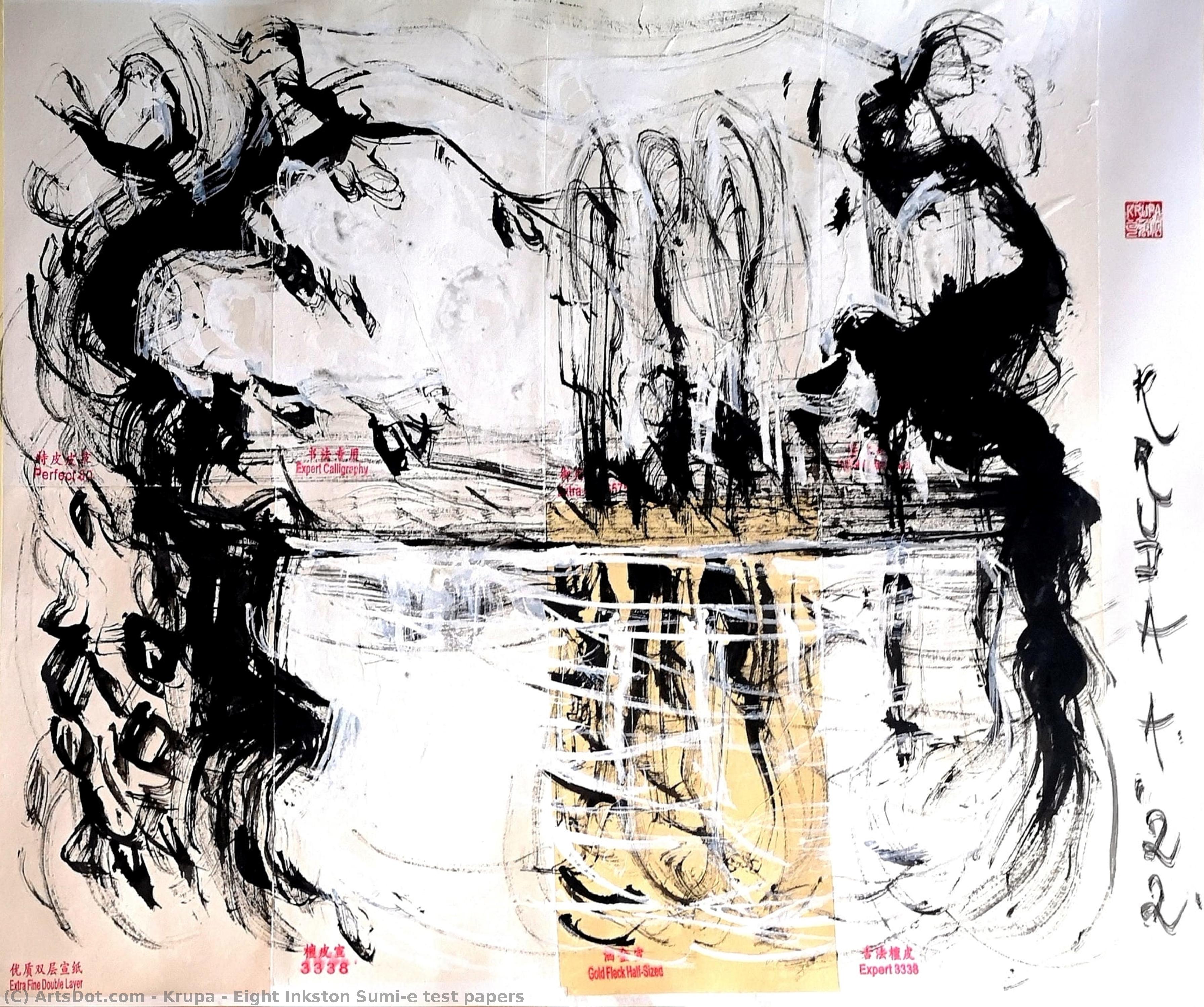 Eight Inkston Sumi-e Test Papers — Alfred Freddy Krupa