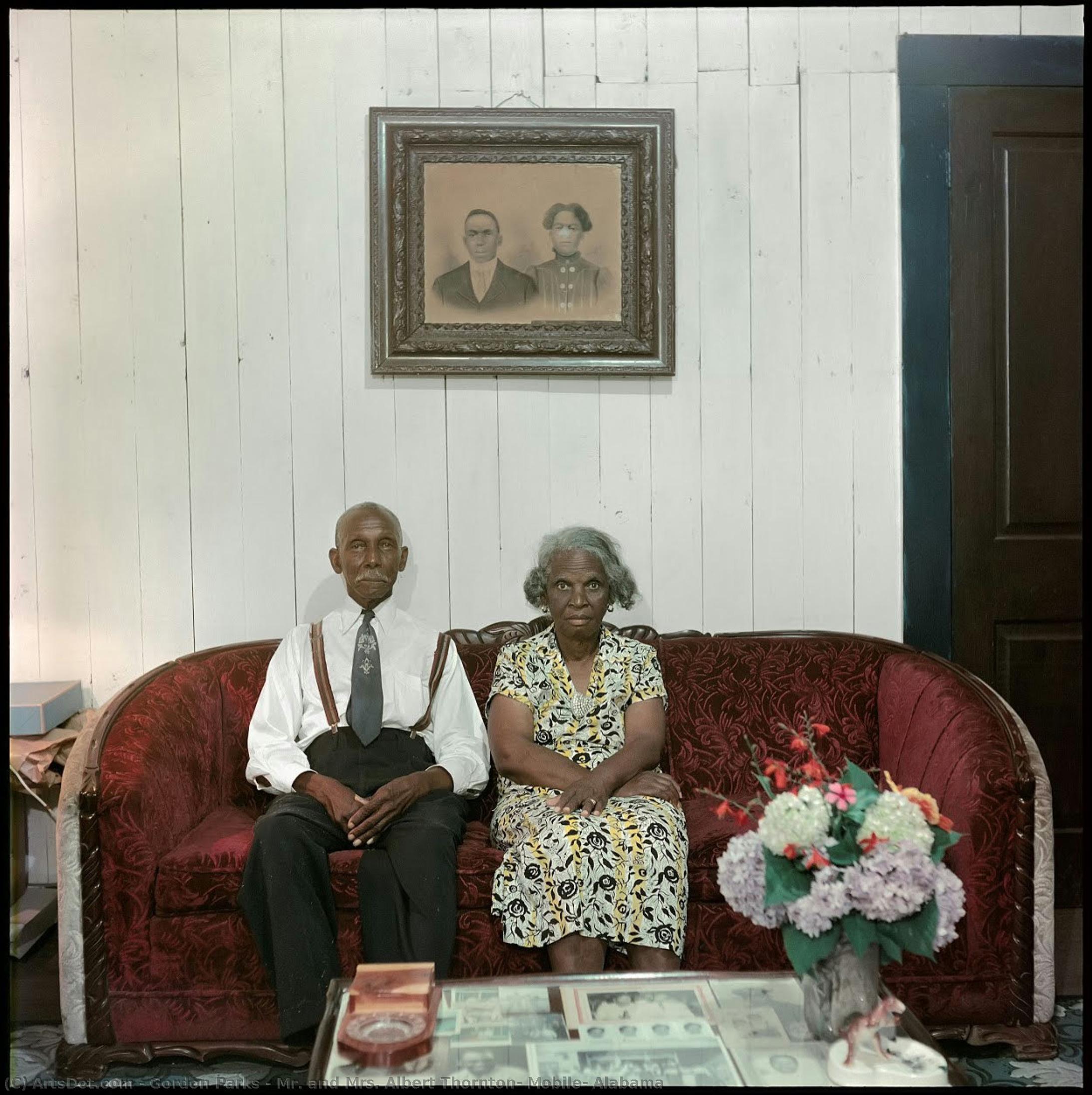 Mr. And Mrs. Albert Thornton, Mobile, Alabama — Gordon Parks