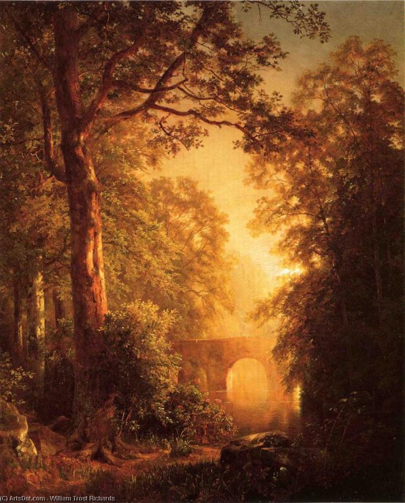 The Arched Bridge — Уильям Трост Ричардс