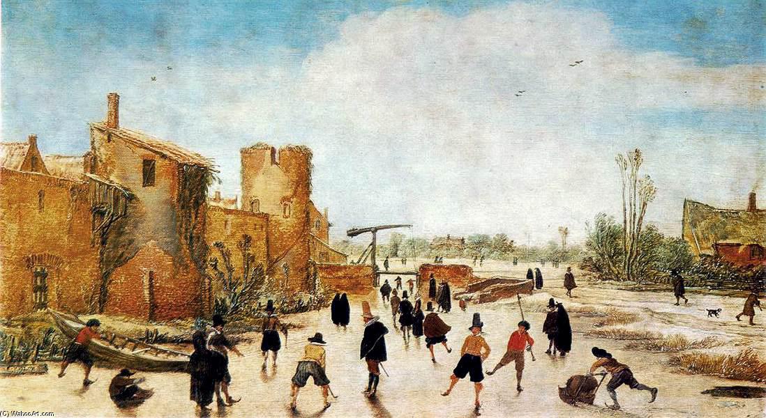 The Joy Of Ice On The Wallgraben — Esaias Van De Velde