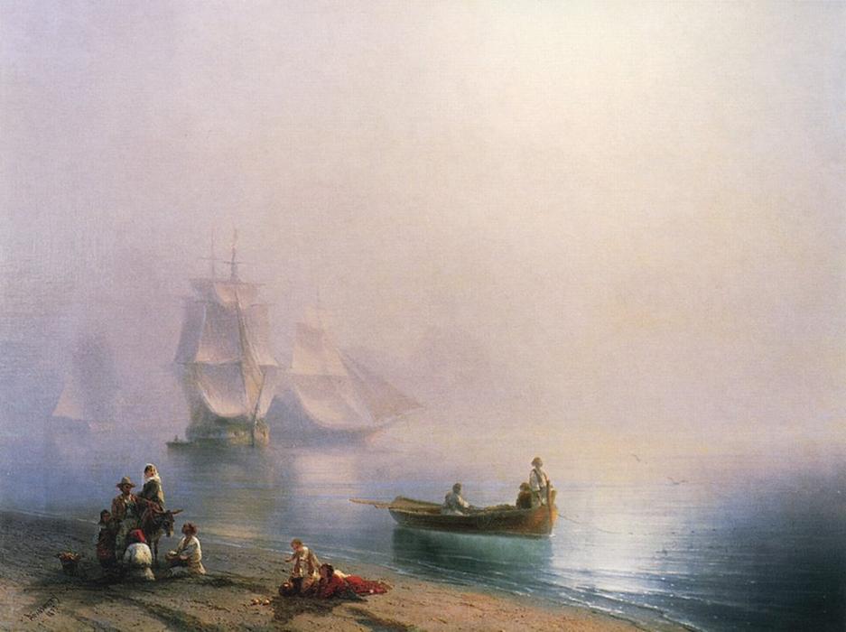 Morning In The Bay Of Naples — Ivan Konstantinovich Aivazovsky