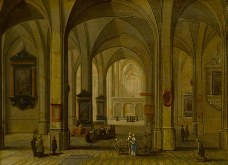 Interior De Una Iglesia — Peeter Neeffs El Joven