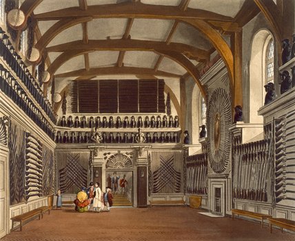The Old Guard Chamber, The Round Tower, Windsor — James Stephanoff